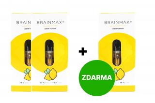 2+1 ZDARMA: BrainMax Fresh Lemon HáHaCé, náplň do CéBéDé Pen Vaporizéru, 0,5 ml, 74% HáHáCé, 18% CéBéDé