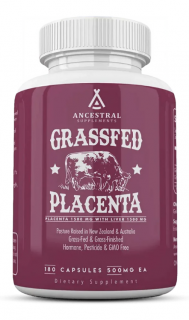 Ancestral Supplements, Grass-fed Placenta, hovězí placenta, 180 kapslí, 30 dávek  Výživový doplnok