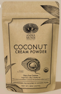 Anima Mundi Coconut Cream, Kokosová smetana v prášku bez obsahu mléka, 227 g