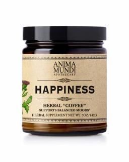 Anima Mundi Organic Happiness Powder, směs bylin pro uklidnění, BIO, 141 g  Výživový doplnok