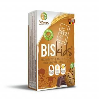 BISkids - BIO dětské celozrnné sušenky s belgickou čokoládou 36M+, 150g  *CZ-BIO-001 certifikát