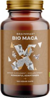 BrainMax BIO Maca, 740 mg, 100 rastlinných kapsúl  *CZ-BIO-001 certifikát / Zvládnite lepšie stres, majte viac energie a podporte svoje reprodukčné…