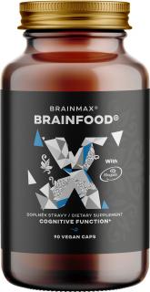 BrainMax BrainFood, 90 rastlinných kapsúl  Nootropikum založené na 8 vedecky overených látkach pre podporu motivácie, koncentrácie a mentálneho…