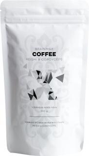 BrainMax Coffee, BIO káva s medicinálnymi hubami, Reishi & Cordyceps, 200g  *CZ-BIO-001 certifikát