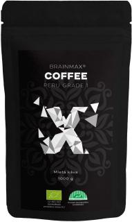 BrainMax Coffee Káva Peru SHG, mletá, BIO, 1000 g  *CZ-BIO-001 certifikát