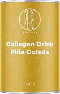 BrainMax Collagen Drink, kolagén nápoj, piňa colada, 300 g  Hydrolyzovaný grass-fed kolagén, cez 9000 mg na dávku!