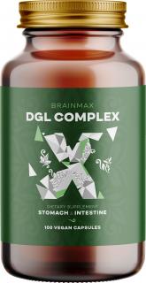 BrainMax DGL Complex (Deglycyrrhizinované sladké drievko), 100 rastlinných kapsúl