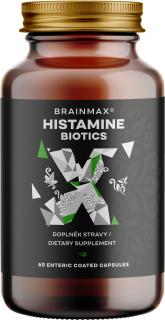 BrainMax Histamin Biotics, 60 enterosolventných kapsúl  Probiotiká pre jedincov s histamínovou intoleranciou, 10 mld. kultúr, 8 kmeňov, doplnok stravy