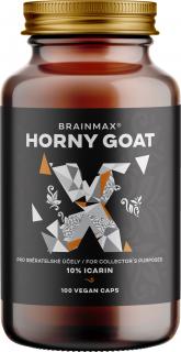 BrainMax Horny Goat štandardizovaný extrakt na 10% icarinu, škornice, na veterinárne účely, 500 mg, 100 rastlinných kapslí  Extrakt zo škornice…