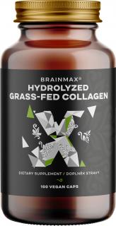 BrainMax Hydrolyzovaný GrassFed Collagen (kolagén z kráv kŕmených trávou), 100 kapsúl  Výživový doplnok