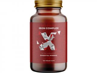 BrainMax Iron Complex, železo bisglycinát, 25 mg, 100 rastlinných kapsúl  Železo v chelátovej forme