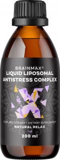 BrainMax Lipozomálny Antistres komplex, 200 ml  Komplex pre zdravý spánok, relaxáciu a rýchle zaspávanie