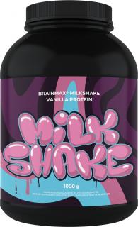 BrainMax Milkshake Protein, BIO, 1000 g  BIO srvátka + BIO mliečny proteín Príchuť: Vanilka