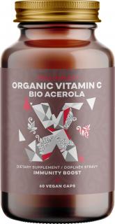 BrainMax Organic Vitamín C BIO Acerola, vitamín C z Aceroly, 60 rastlinných kapsúl  *CZ-BIO-001 certifikát / Prírodný vitamín C z BIO Aceroly, 220 mg…