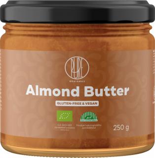 BrainMax Pure Almond butter, 100% Mandľový krém, BIO, 250 g  *CZ-BIO-001 certifikát