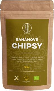 BrainMax Pure Banánové chipsy BIO, 150 g  *CZ-BIO-001 certifikát