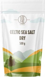 BrainMax Pure Celtic Sea Salt, Dry, Keltská morská soľ, suchá, 500 g  Keltská morská soľ