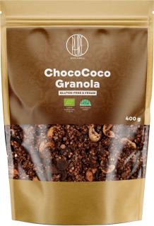 BrainMax Pure ChocoCoco Granola, Čokoláda a Kokos, 400 g  Zapečené müsli s čokoládou a kokosom, *CZ-BIO-001 certifikát