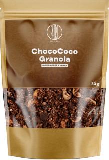 BrainMax Pure ChocoCoco Granola, Čokoláda a Kokos, BIO 30 g  Zapečené müsli s čokoládou a kokosom, *CZ-BIO-001 certifikát