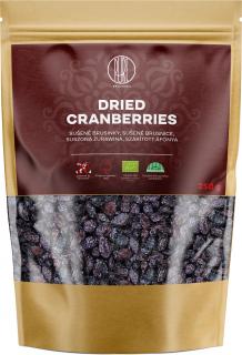 BrainMax Pure Dried Cranberries, Brusnice, BIO, 250 g  *CZ-BIO-001 certifikát