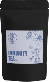 BrainMax Pure Immunity Tea, čaj pre silnú imunitu, 50 g  *CZ-BIO-001 certifikát / Ovocný čaj so zmesou bylín pre obranyschopnosť organizmu Objem: 50 g