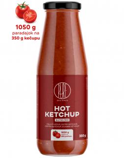 BrainMax Pure Ketchup, hot (ostrý kečup), 350 g  1050 g paradajok na 350 g kečupu!