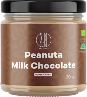 BrainMax Pure Peanuta, Arašidový krém s mliečnu čokoládou, BIO, 30 g  *CZ-BIO-001 certifikát