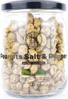 BrainMax Pure Peanuts Salt & Pepper, Arašidy, Soľ & Korenie, BIO, 225 g  *CZ-BIO-001 certifikát