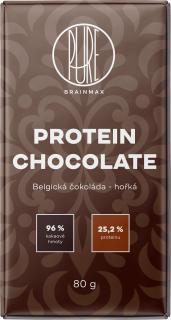 BrainMax Pure Protein čokoláda, horká, 80 g