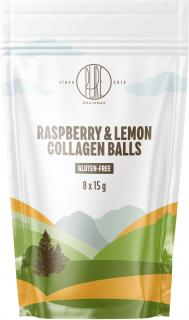 BrainMax Pure Raspberry&Lemon Collagen Balls, Kolagénové guličky, Malina a citrón, 8 ks  Kolagénové guličky z grass-fed kolagénu obalené v BIO…