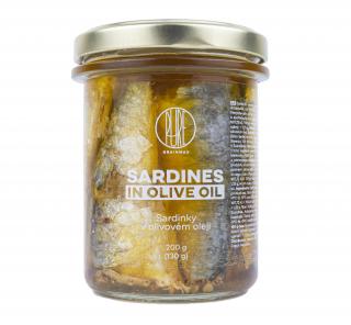 BrainMax Pure Sardinky v extra panenském olivovom oleji, 195 g