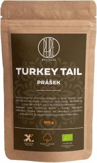 BrainMax Pure Turkey Tail (Coriolus) prášok, BIO 100g  *CZ-BIO-001 certifikát