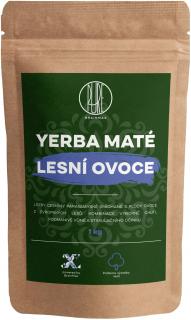 BrainMax Pure Yerba Maté, lesné ovocie, 1000 g