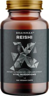 BrainMax Reishi extrakt, 500 mg, 100 rastlinných kapsúl  Extrakt z Genoderma lucidum s obsahom 50% polysacharidov a 20% beta-glukánov