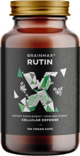 BrainMax Rutin, 500 mg, 100 rastlinných kapsúl  Bioflavonoid posilňujúci krvné cievy a zlepšujúci krvný obeh