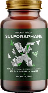 BrainMax Sulforaphane 35 mg, Sulforafan, 100 rastlinných kapsúl  Sulforafán z extraktu semien brokolice, 35 mg
