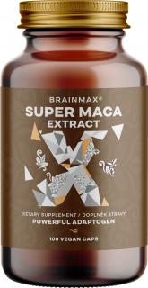 BrainMax Super Maca extrakt, 700 mg, 100 rastlinných kapsúl  *CZ-BIO-001 certifikát / Zvládnite lepšie stres, majte viac energie a podporte svoje…