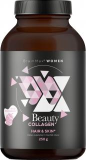 BrainMax Women Beauty Fish Collagen, morský rybí kolagen Naticol®, 250 g  Hydrolyzovaný morský kolagén Naticol®, kyselina hyalurónová a vitamín C…