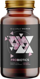 BrainMax Women Probiotics, probiotiká pre ženy, 50 enterosolventných kapsúl  7 probiotických kmeňov, 31 miliárd prospešných probiotických baktérií pre…