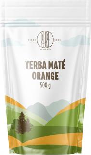 BrainMax Yerba Maté Orange, Yerba maté pomaranč, 500 g