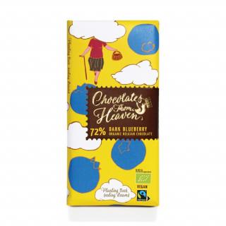 Chocolates from Heaven - BIO horká čokoláda s čučoriedkami 72 %, 100 g  *CZ-BIO-001 certifikát
