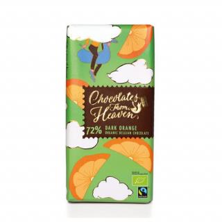 Chocolates from Heaven - BIO horká čokoláda s pomarančom 72 %, 100 g  *CZ-BIO-001 certifikát