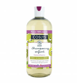 COSLYS - Dětský přírodní šampon jablko a hruška, 500 ml  *SK-BIO-001 certifikát