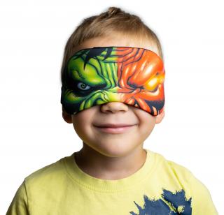 Detské masky na spanie  Pohodlná detská maska ​​na spanie s motívmi obľúbených rozprávkových postáv. Farba: Hulk