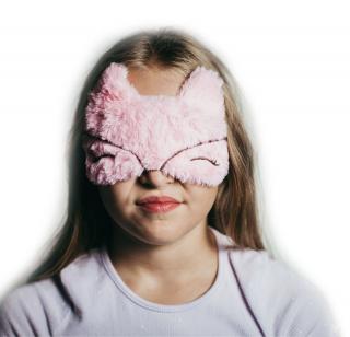 Detské masky na spanie  Pohodlná detská maska ​​na spanie s motívmi obľúbených rozprávkových postáv. Farba: Kočička, růžová