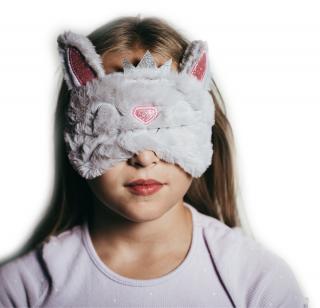 Detské masky na spanie  Pohodlná detská maska ​​na spanie s motívmi obľúbených rozprávkových postáv. Farba: Kočička, šedá