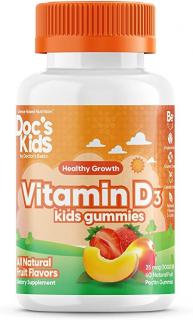 Doctor’s Best Childrens vitamin D3 (vitamín D3 pre deti), 60 gumových medvedíkov