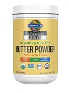 Dr. Formulated Organic Grass Fed Butter Powder, prášok z organickej trávy, 300 g