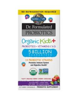 Dr. Formulated organická probiotika pro děti, lesní ovoce, 30 tablet