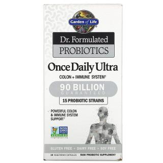 Dr. Formulated Probiotics once daily Ultra (probiotiká) - 90 mld. CFU, 15 kmeňov, 30 rastlinných kapsúl